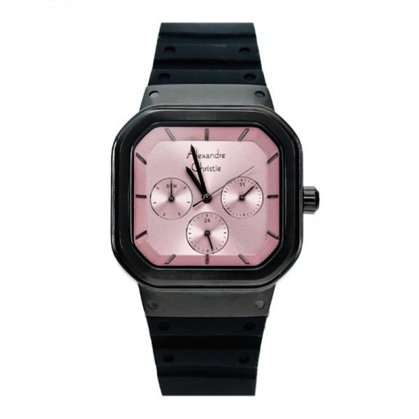 Alexandre Christie AC 2811 full black purple dial Steel SSBFRIPPU